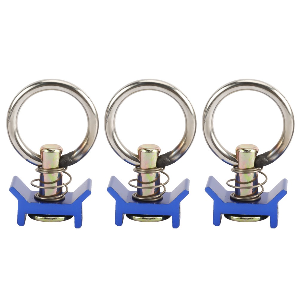 10PACK L-Track Single Stud Fitting with Round Ring Tie Down 4,000lb Capacity
