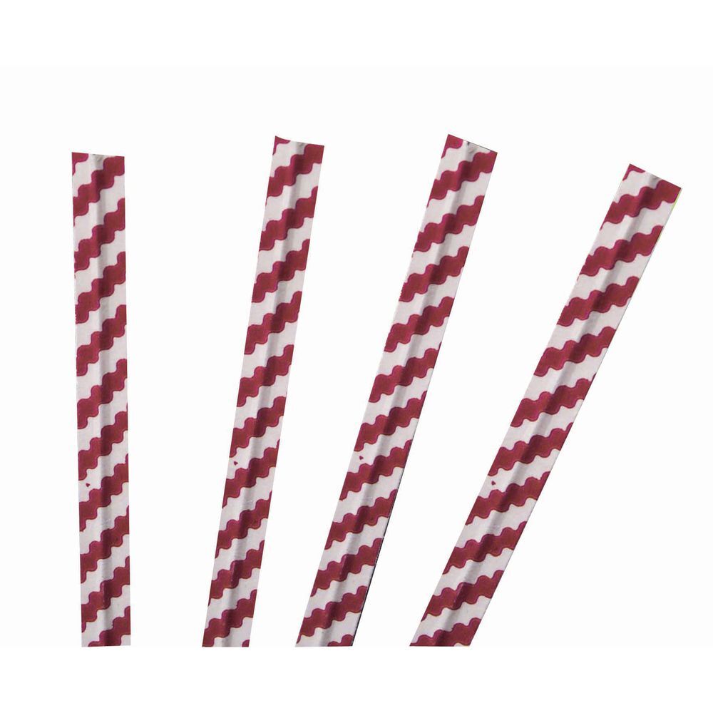Red Stripe Twisty Ties, 65211
