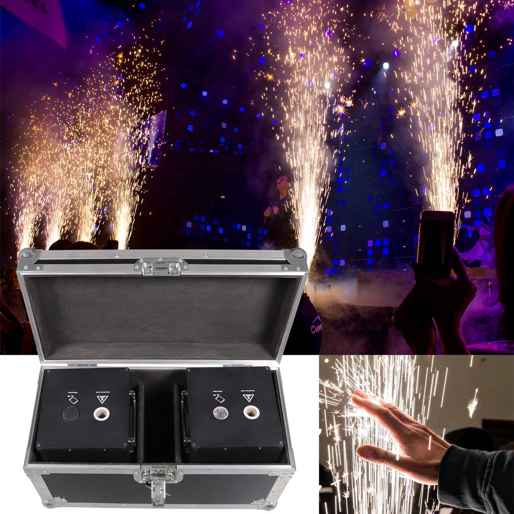 Large 700W Cold Spark Machine Firework Stage Effect DJ Event Party Wedding+Case