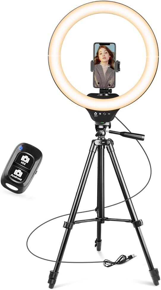 Sensyne 14'' Ring Light with 50'' Extendable Tripod Stand