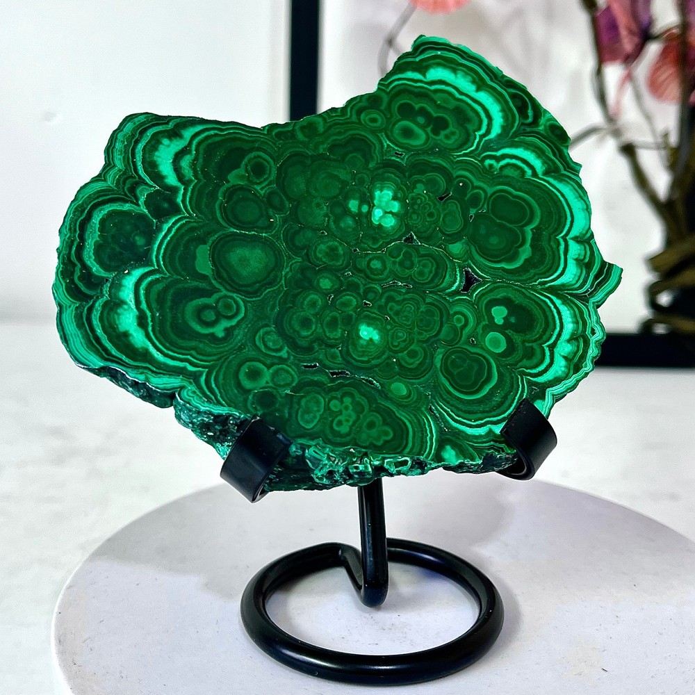 339G Green Malachite Coarse Mineral Sample