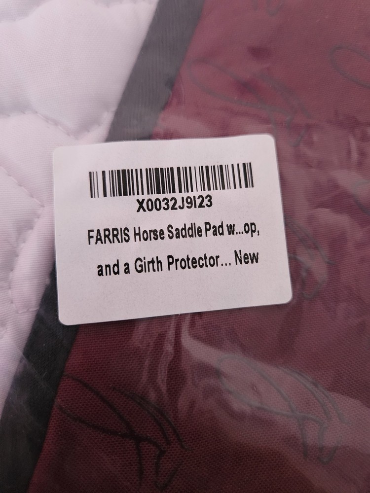 New Farris Saddle Pad
