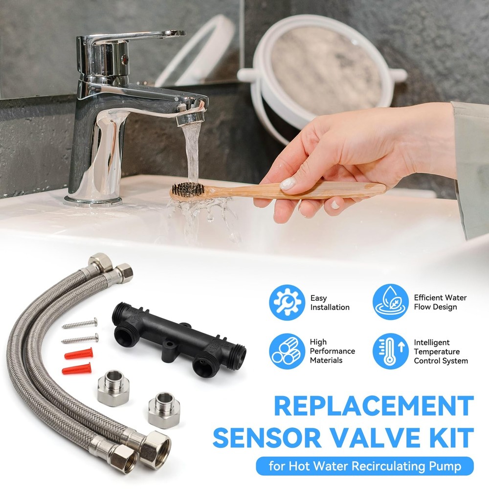 WP596816 Valve Kit for watts Recirculating Hot Water Pump, Essential Componen...