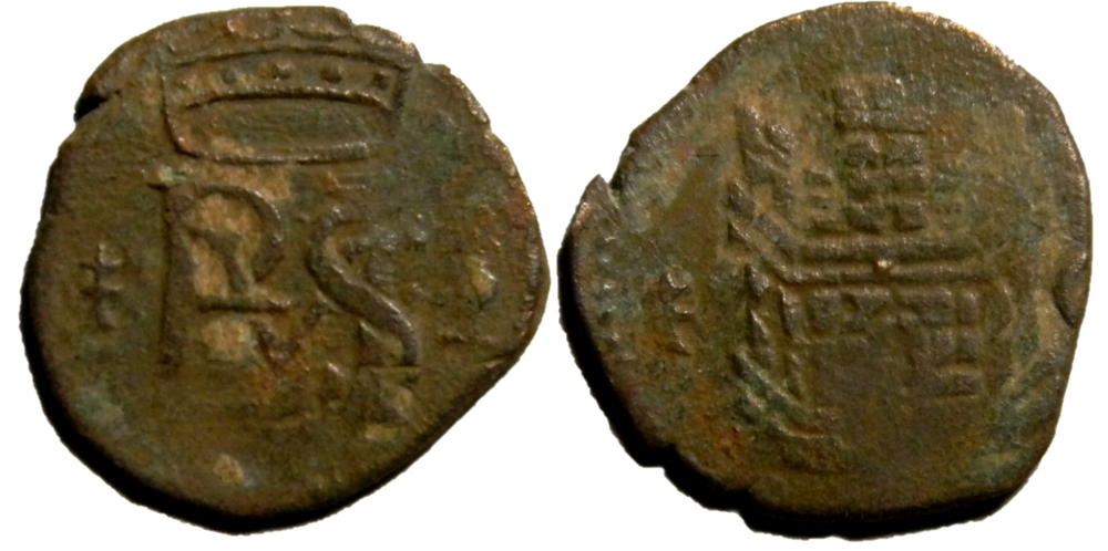 Spain Small Cob Coin (01849)