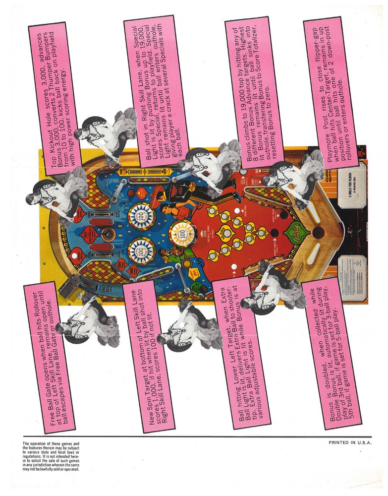Amigo Bally Pinball Flyer / Brochure / Ad -