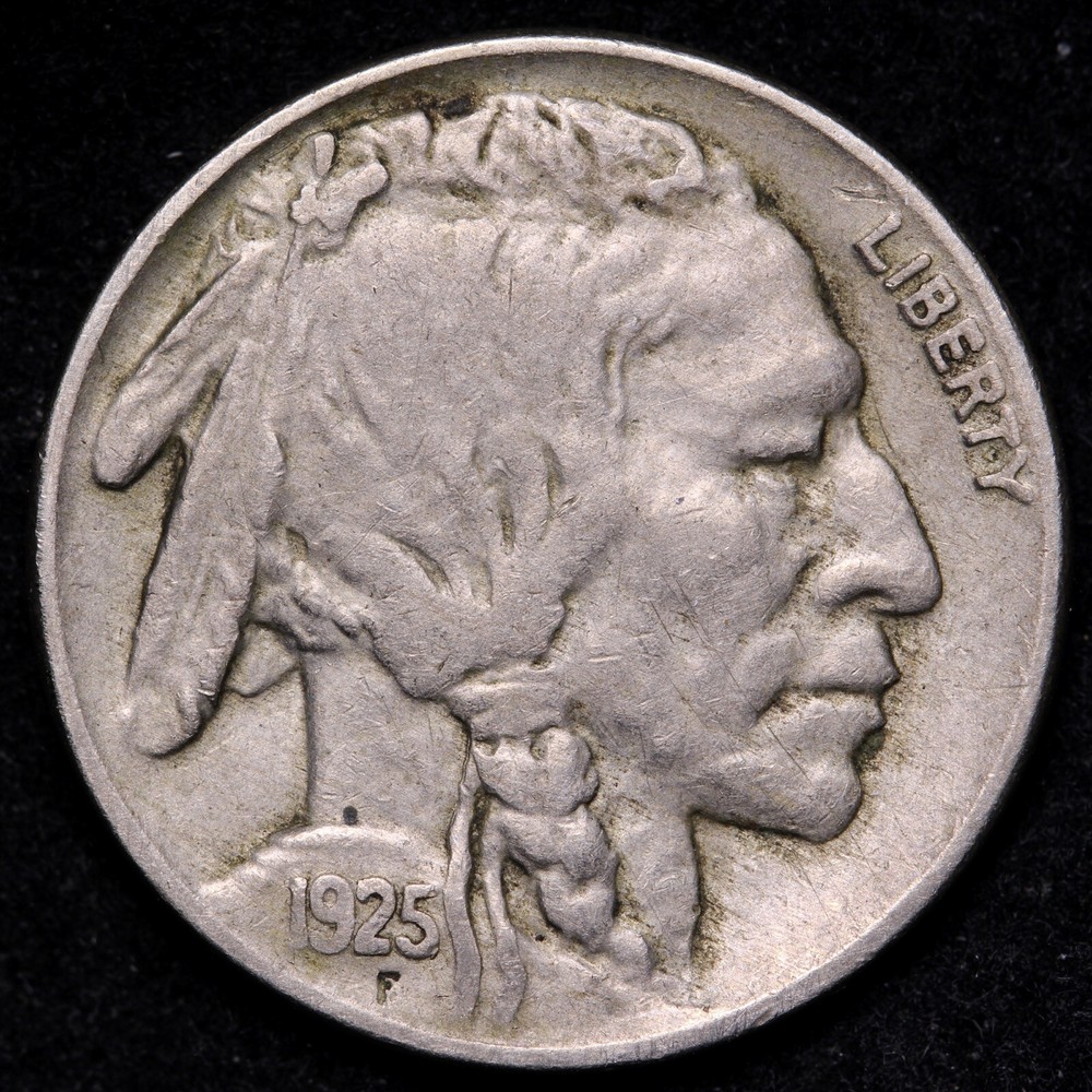 1925 Buffalo Nickel CHOICE AU Nice, Original! E823 VTM