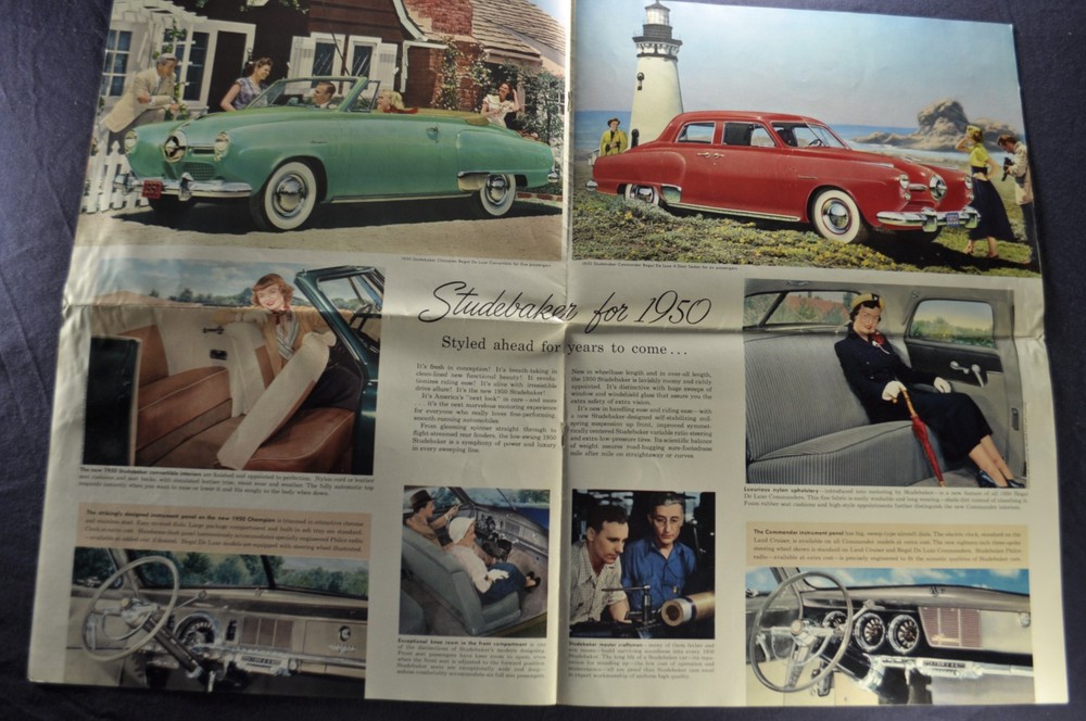 1950 Studebaker Brochure Commander Champion Land Cruiser Original 50