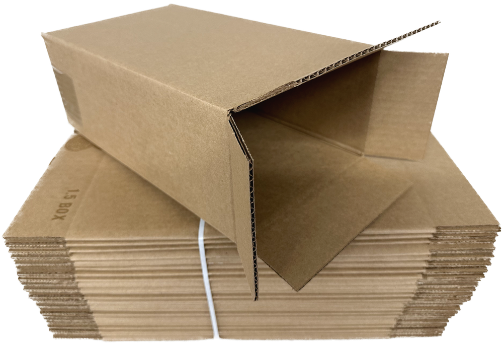 Shipping Corrugated Cardboard Side Loading Shoe Box 14" X 8" X 5"