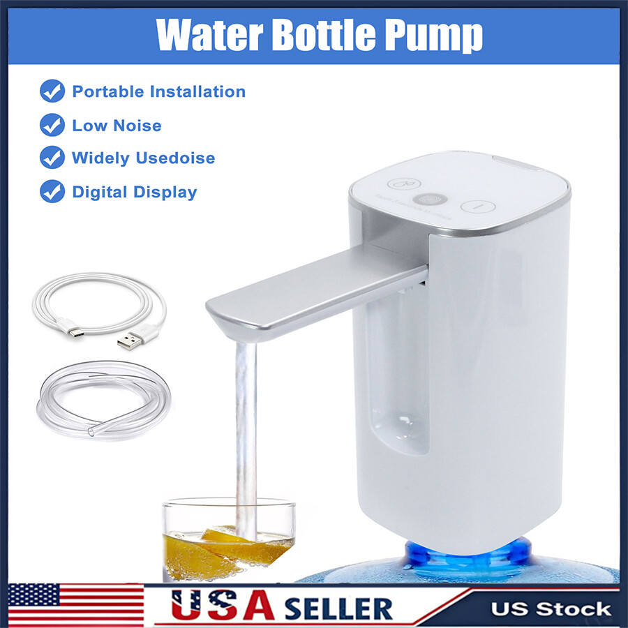 Automatic Water Bottle Pump Drinking Dispenser Electric USB Rechargeable