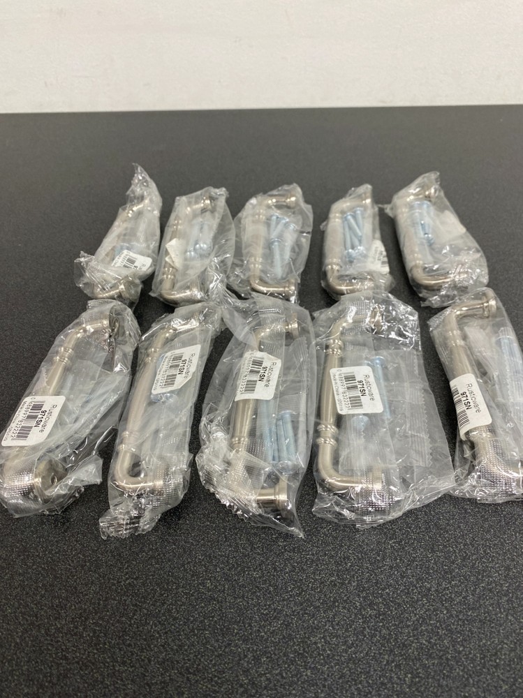 Rusticware 971SN-10PACK 4" Double Knuckle Cabinet Pull 10 Pack Satin Nickel