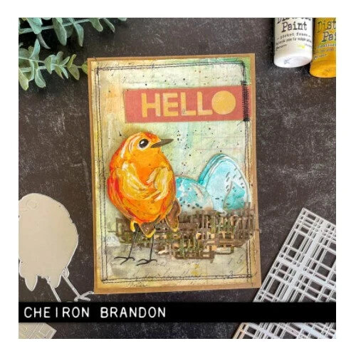 BIRD AND EGG COLORIZE-Sizzix Thinlits Die Set-Tim Holtz Dies-Craft-Robin-665857