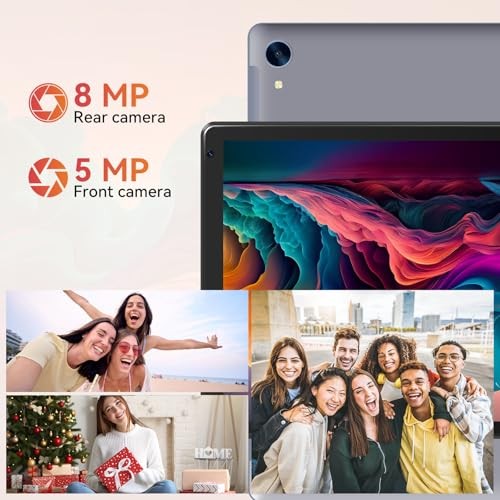 Tablet,10.1" Android 15 Tablet with Octa-core Processor 24GB RAM 128GB ROM HD