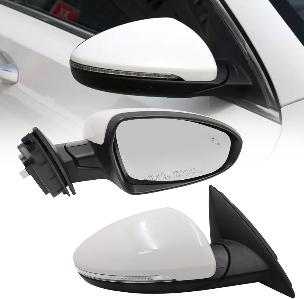 8 Pins Right Passenger Side Mirror Assembly  Compatible with KIA Forte 2019-2024