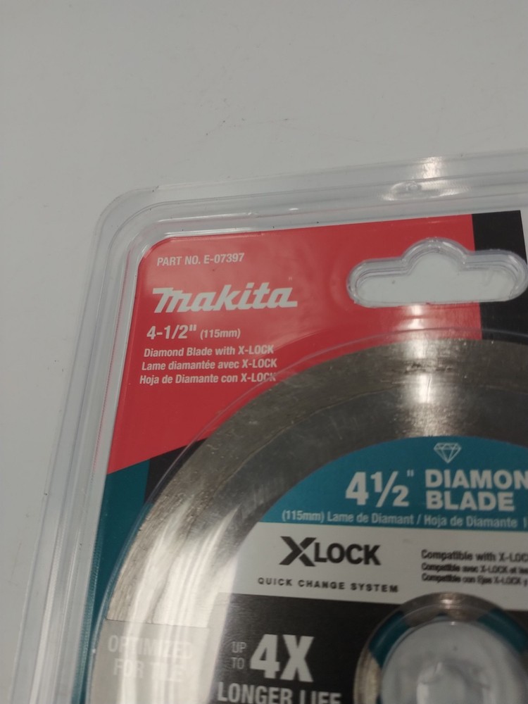 Makita X-LOCK 4-1/2" Continuous Rim Diamond Blade E-07397