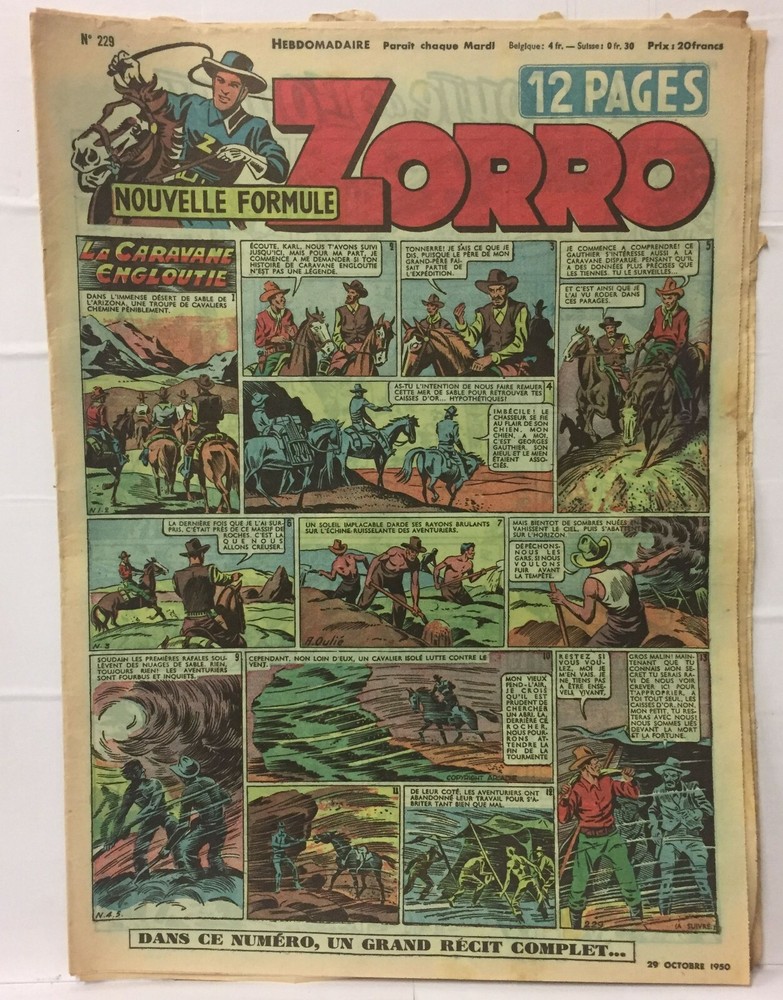 Zorro - 29 Octobre 1950 - No 229