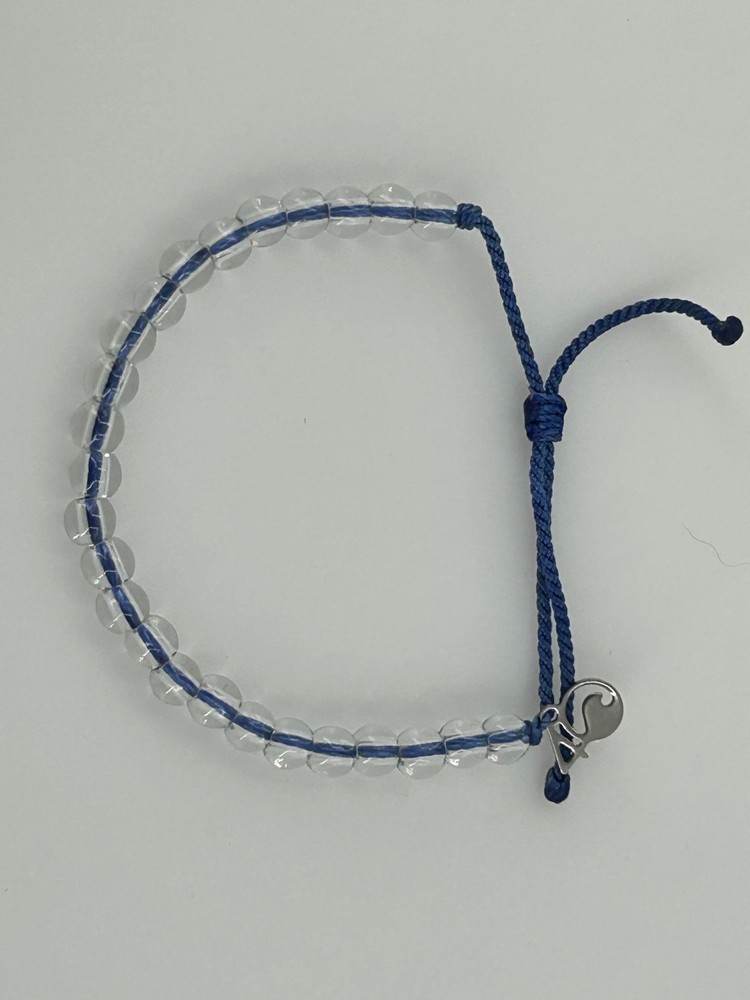 4Ocean Bead Adjustable Blue Cord Bracelet