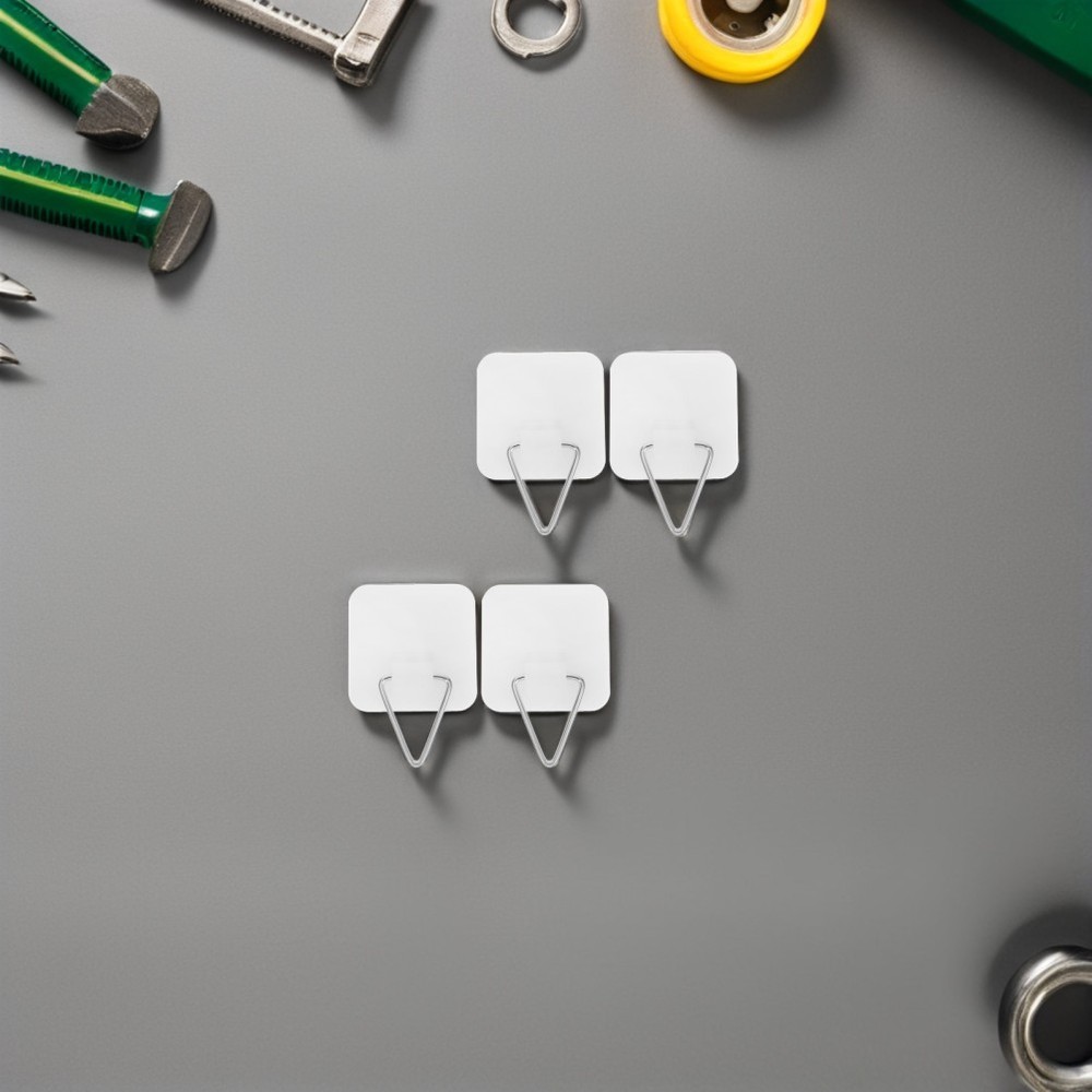 40 Pcs Wall Plate Hanger Small Vertical Holders for Invisible Adhesive