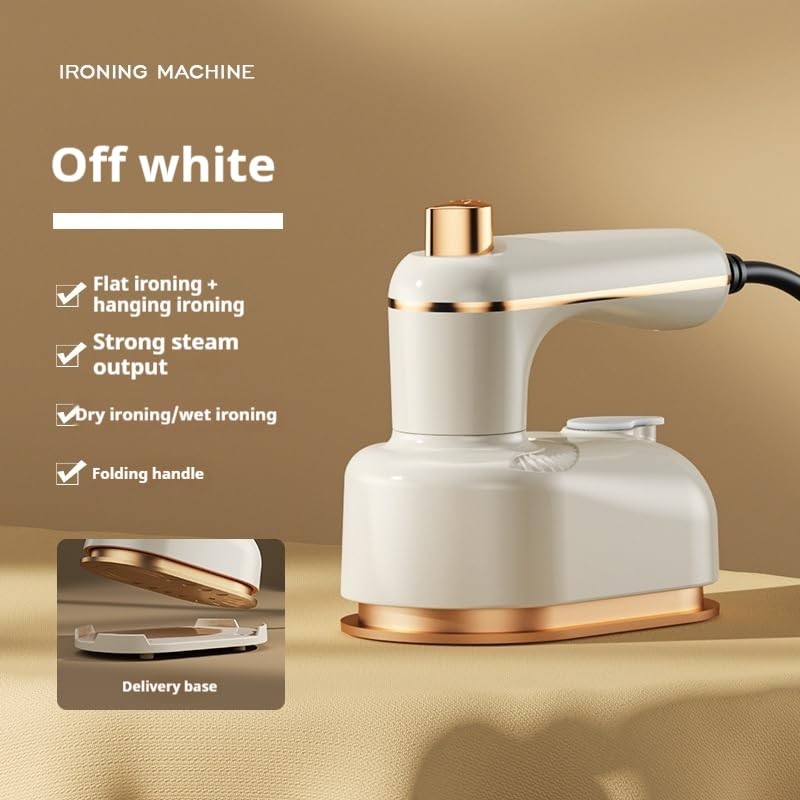 Portable Handheld Iron, Mini Steamer Iron for Clothes, white