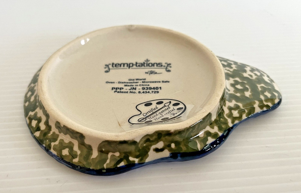 Tea Bag Rest Spoon Rest Cup Lid Temp-Tations Ceramic