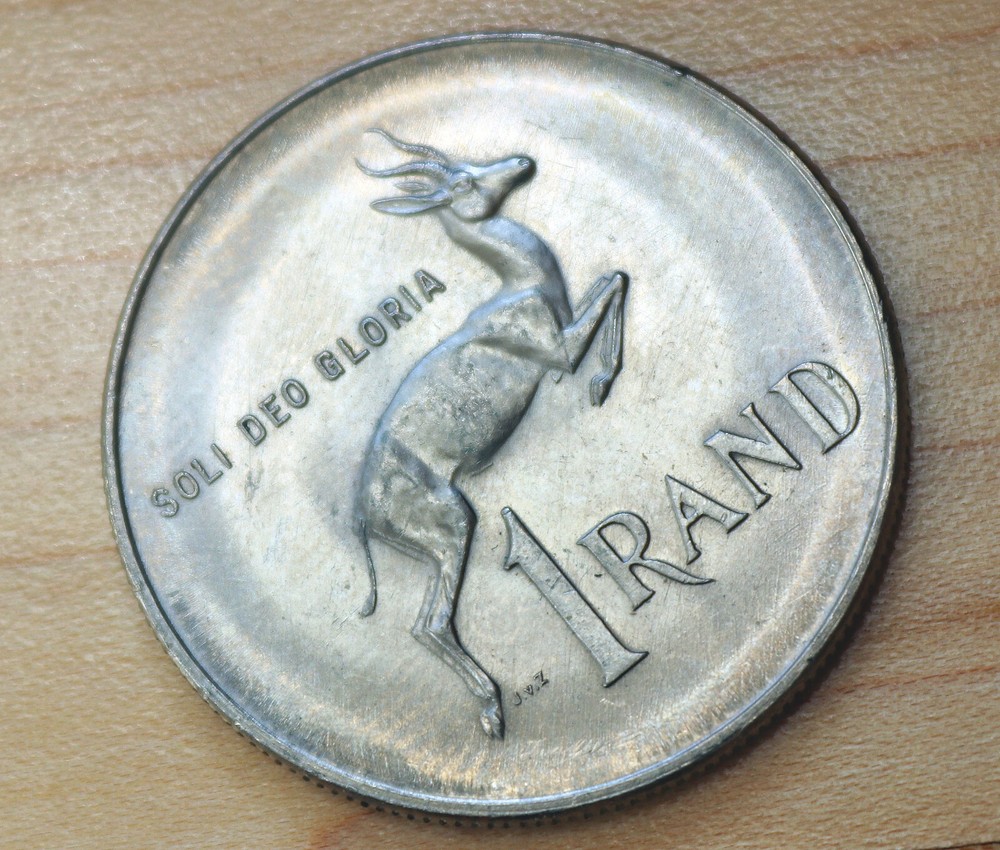 1977 South Africa 1 Rand Springbok