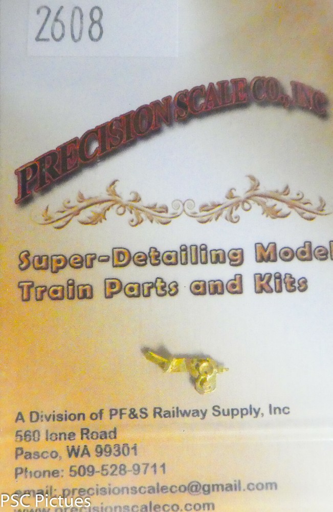 Precision Scale HO #2608 Gauge Cluster, 2 Gauges, 1 casting (Brass Casting)