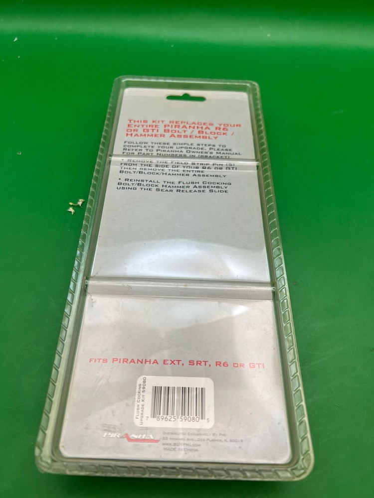 Piranha Flush Cocking Bolt Block Hammer Assembly Red Silver