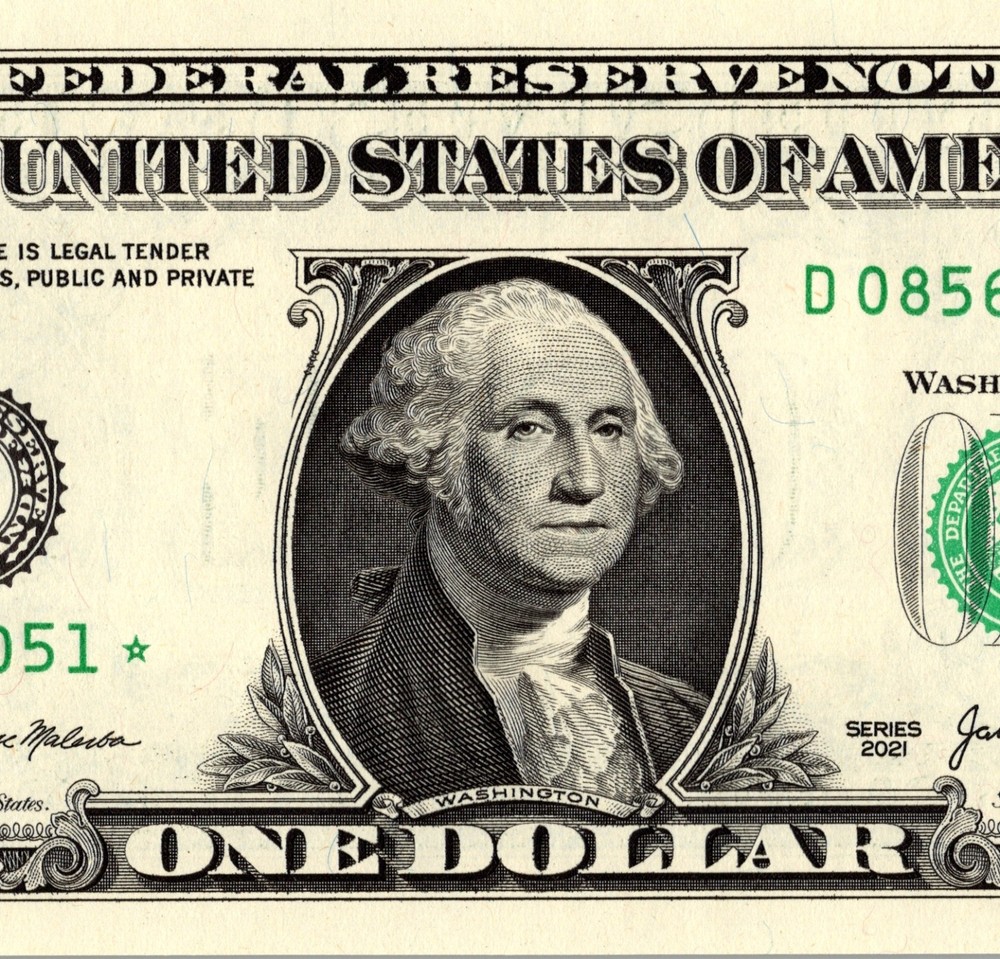 2021 D Star Note One Dollar Bill Regular Run Pack Note D08561051*