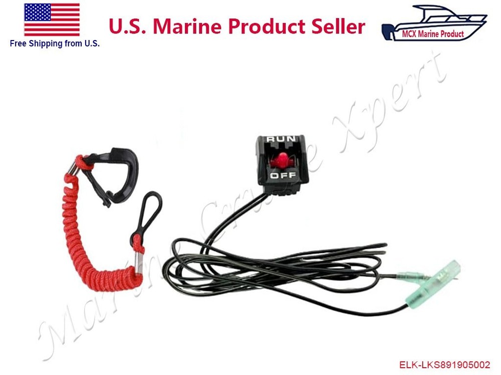 Mercury Outboard Side Remote Control Stop Safety Kill Switch 891905002