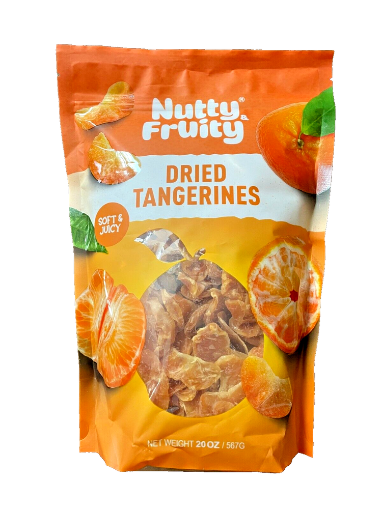2-PACK Nutty & Fruity Dried Tangerines Premium Quality 20 oz. each bag
