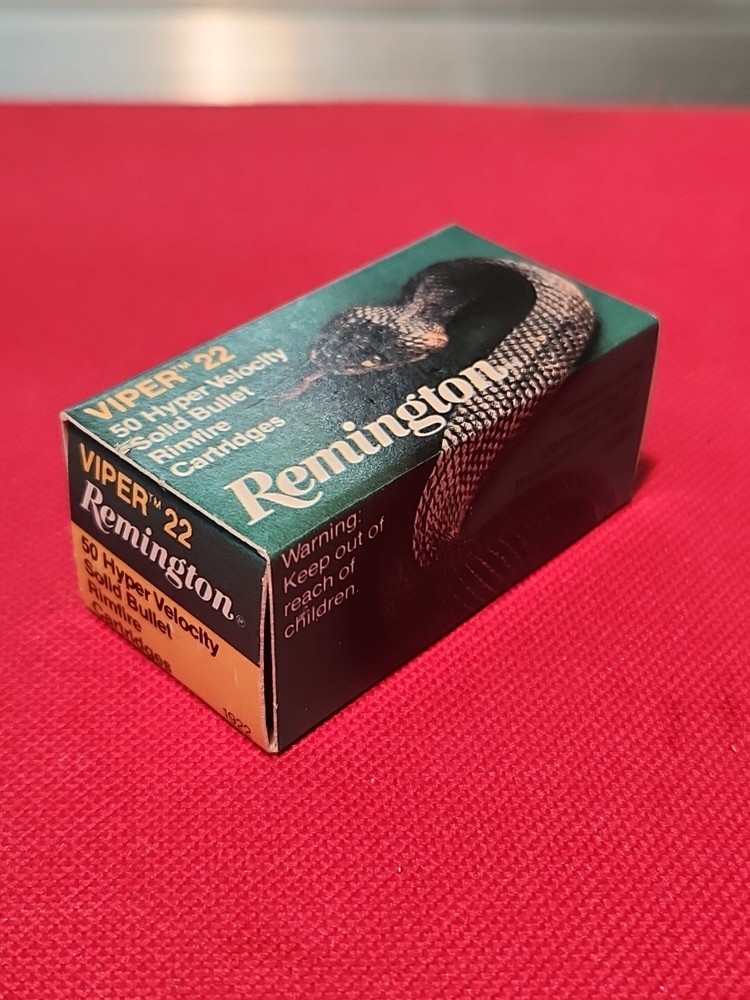 Vintage 1982 REMINGTON VIPER 22 Hyper Velocity EMPTY Ammo Box With Insert GR8 #2