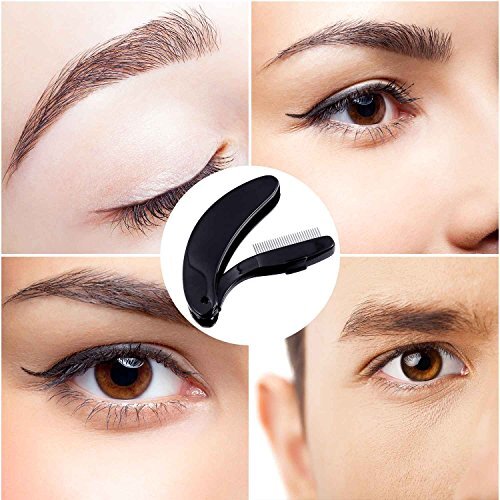 4 Pack Folding Eyelash Comb Professional Makeup Grooming Tool Eyelash Separator