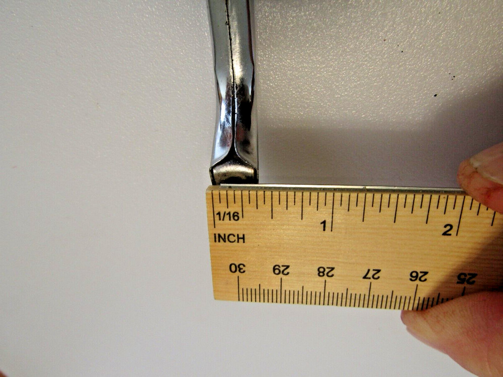 Vintage Chrome Drawer Pulls Stepped Down Sides Cabinet Handles National Lock