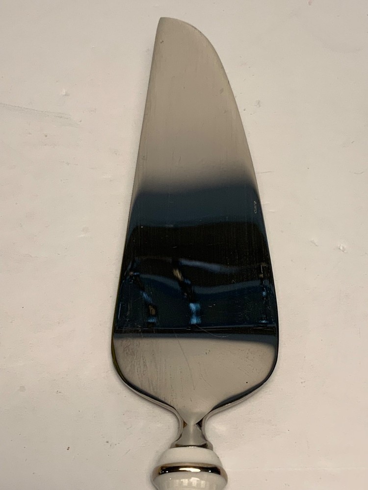 Lenox Opal Innocence Wedding Cake Knife & Server 13.5 in.