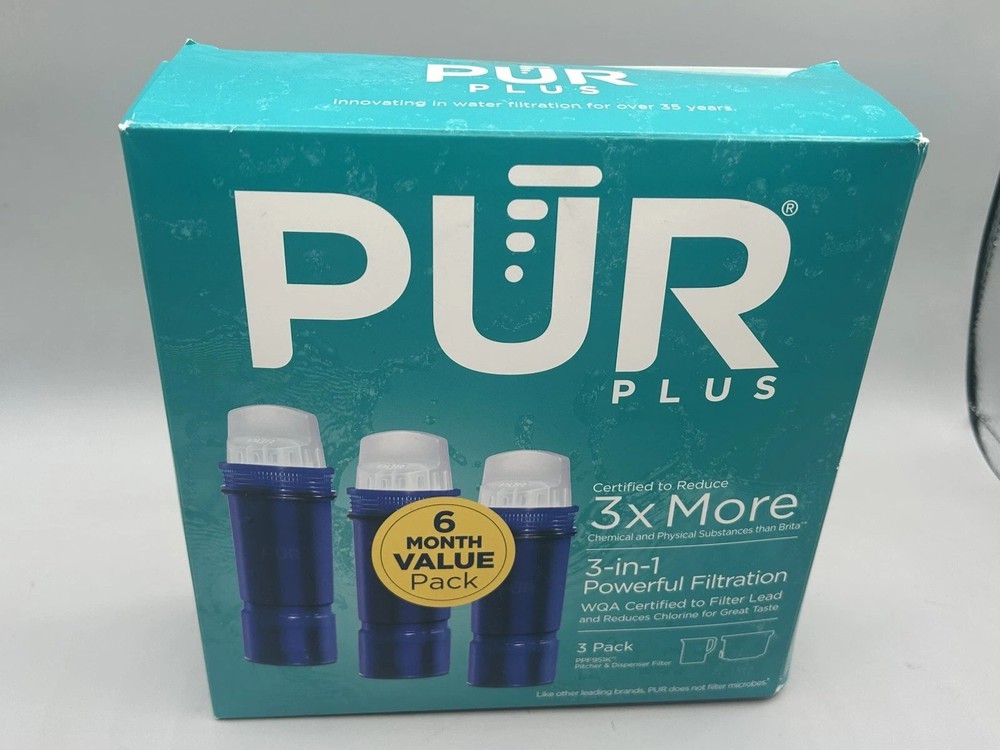 PUR PPF951K3 Lead Reduction Water Pitcher Replacement Filter - 3 Pack New