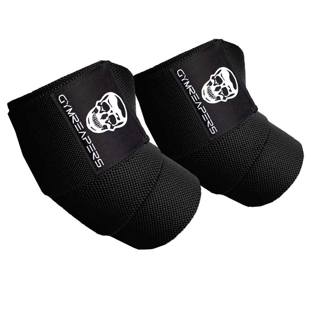 Weightlifting Elbow Wraps - Flexible 40'' Compression Strap & Joint Support Brac