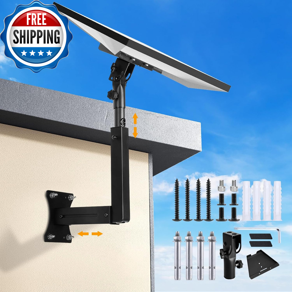 Starlink Mount, Adjustable Starlink Wall Mount Gen 3 with Telescoping Support Ar