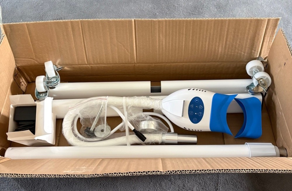 Teeth Whitening Machine Cool LED Light Mobile Stand Open Box - Tested