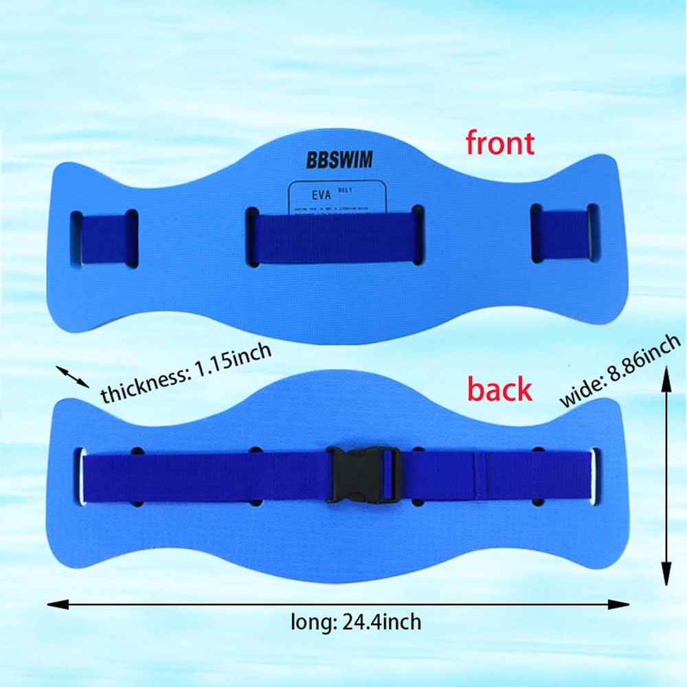 EVA Swimming Floatation Exercise Belt, Adjustable Swim Training Equipment Bel...