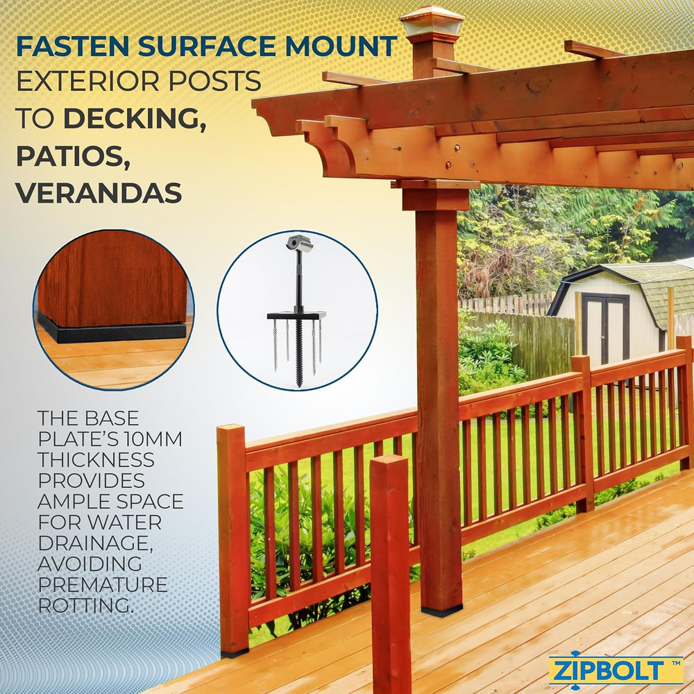 XT Newel Post Anchor for 4x4 Posts - Durable Surface Mount Solution