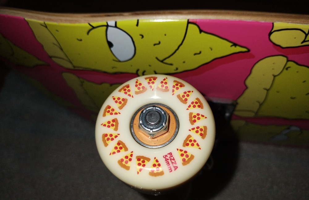 Pizza Skateboards Bart Simpson Pizza Face Complete (* factory defect on deck)