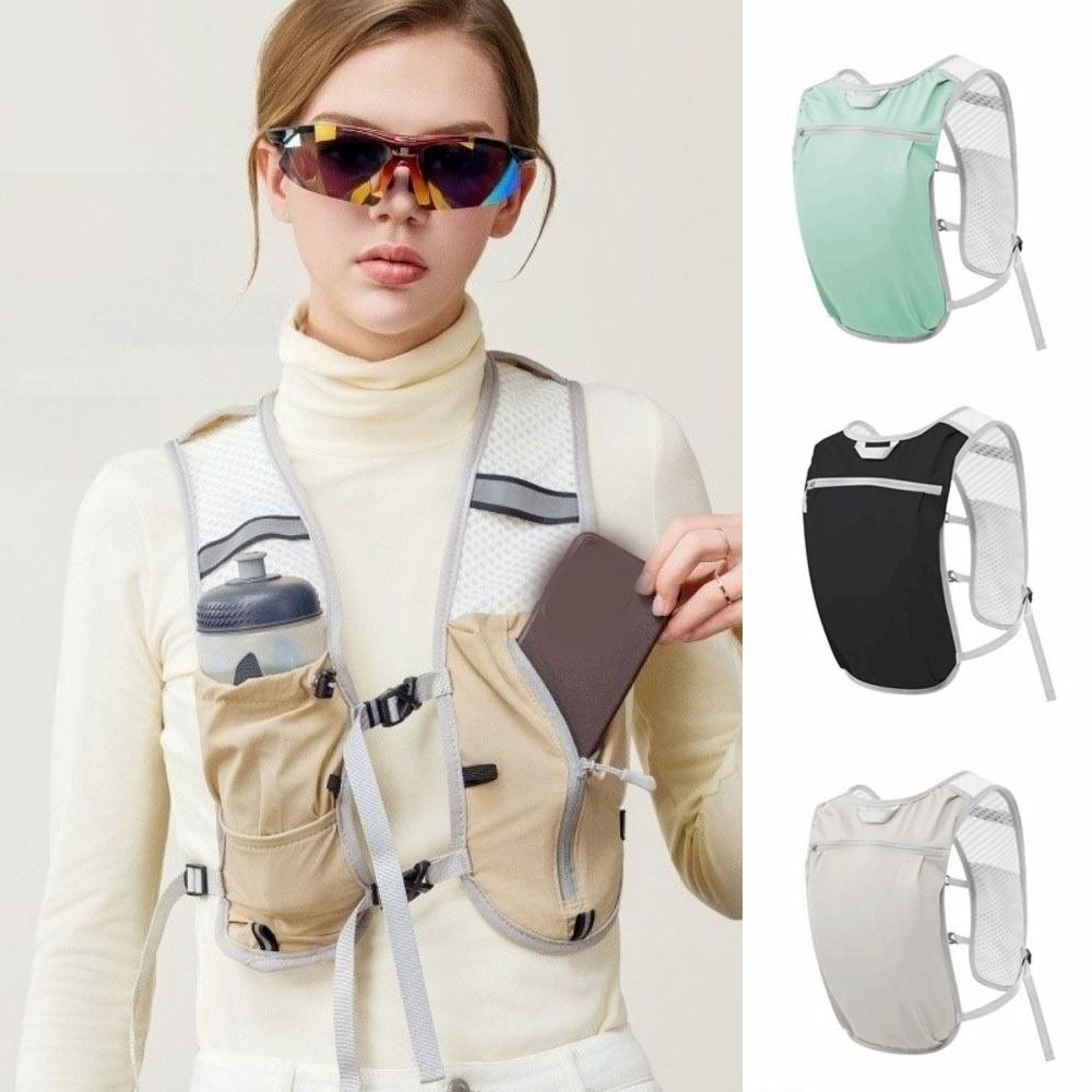 Lightweight Hydration Vest Bag Reflective Design Water Pack Backpack  Camping