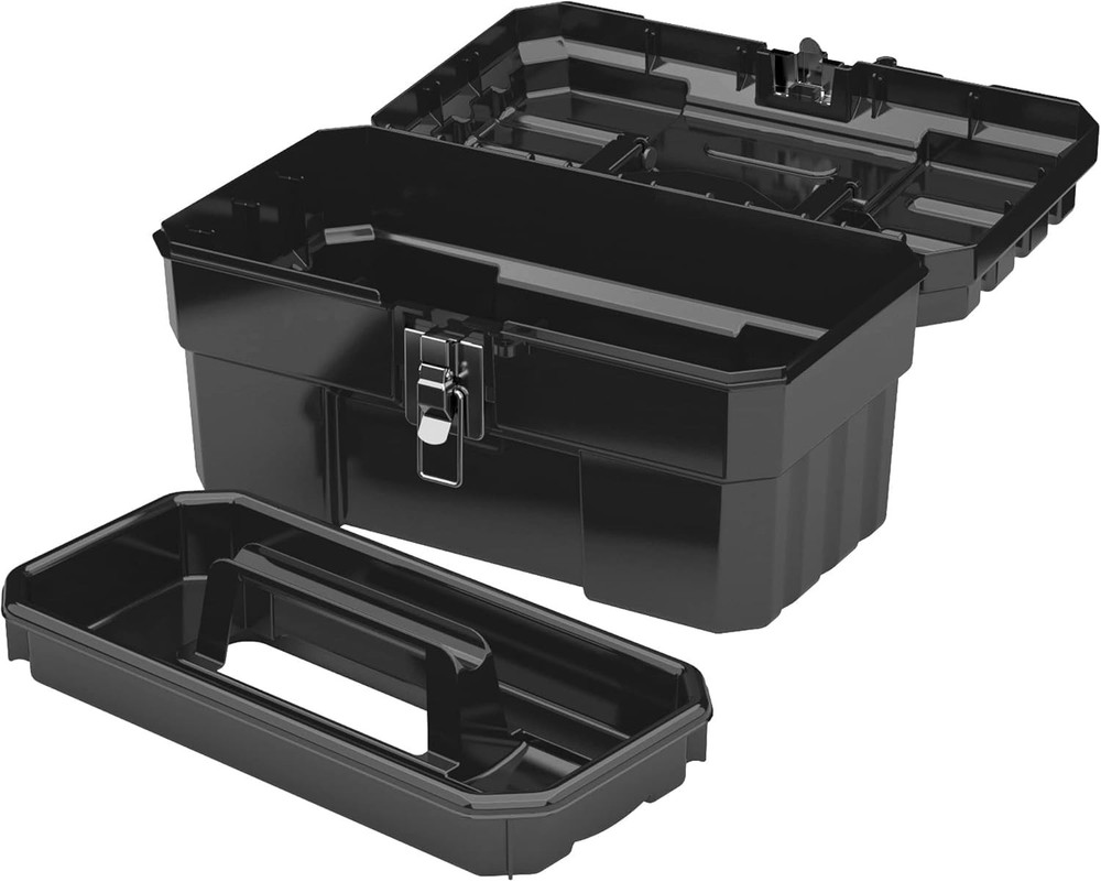 Compact 14" Plastic Toolbox Organizer
