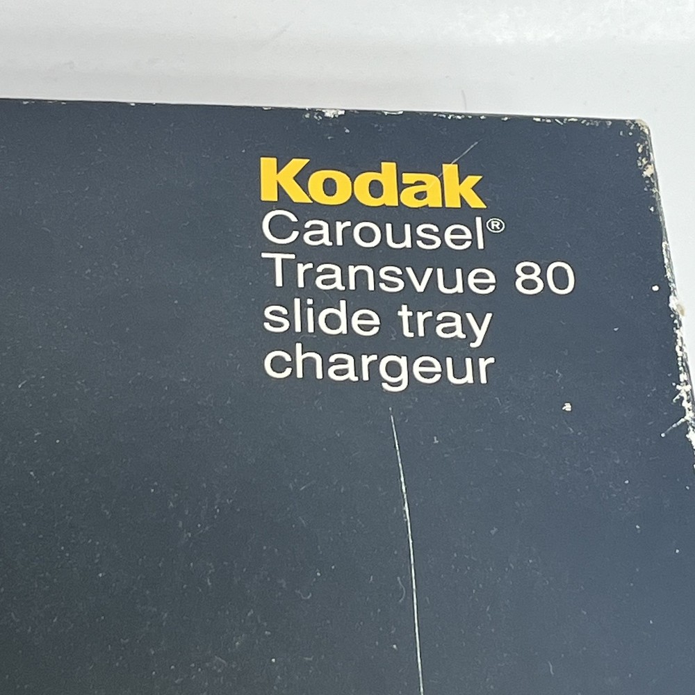 Kodak Carousel Transvue 80 Slide Tray Remote Control Projector Gray