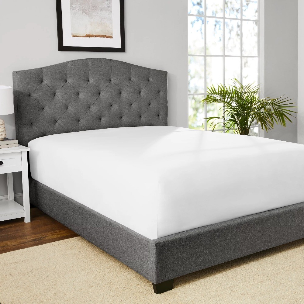 Twin XL Fitted Sheet 300 Thread Count Percale Cotton Blend Easy Care