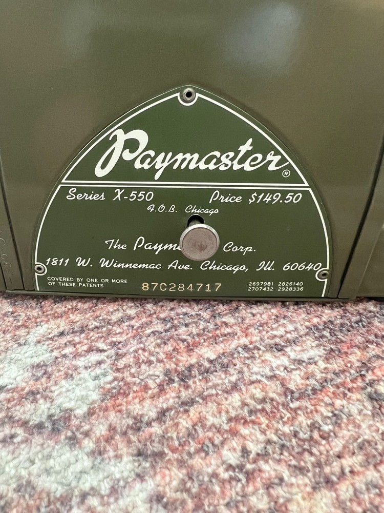 Vintage Paymaster X-550