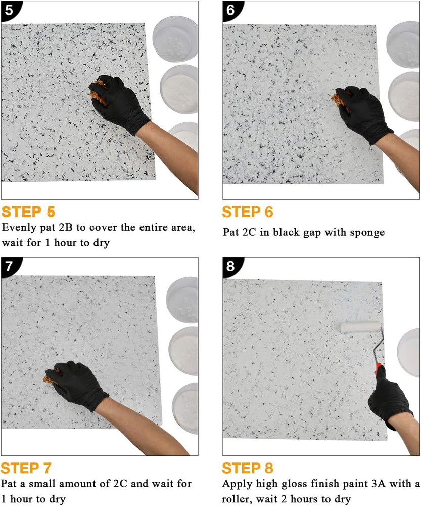 Transform Your Space: White Diamond Granite Countertop Paint Kit
