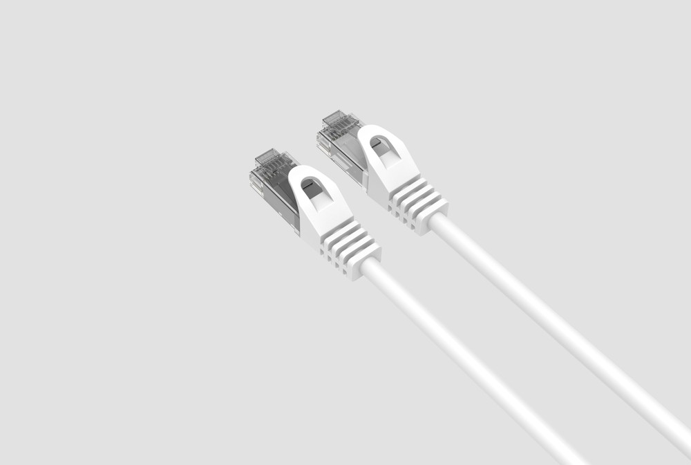 CAT6 Slim Ethernet Patch Cable White 2FT 25 PACK