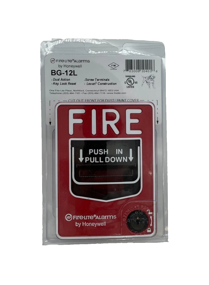 Fire-Lite BG-12L Dual Action Pull Station - Same Day Shipping (SEALED)