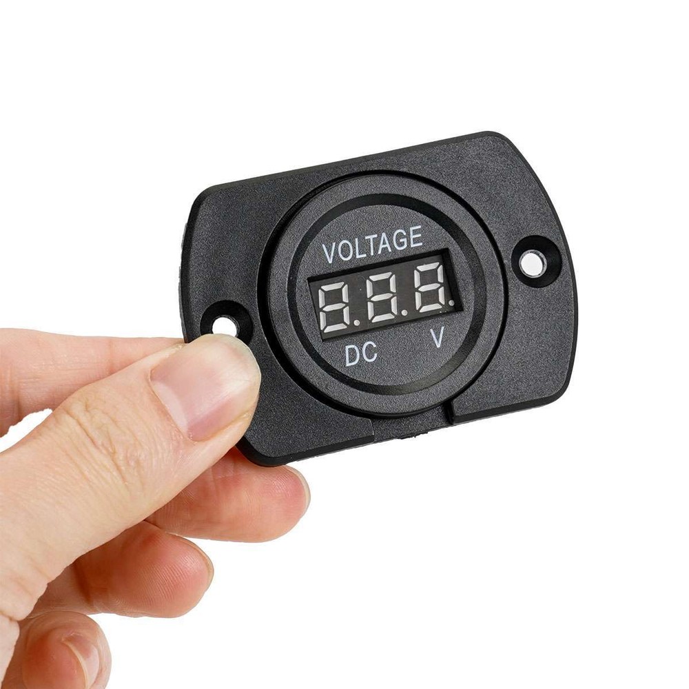 Volt Gauge Meter Voltage LED Digital Display DC 12V-24V Car Panel Voltmeter