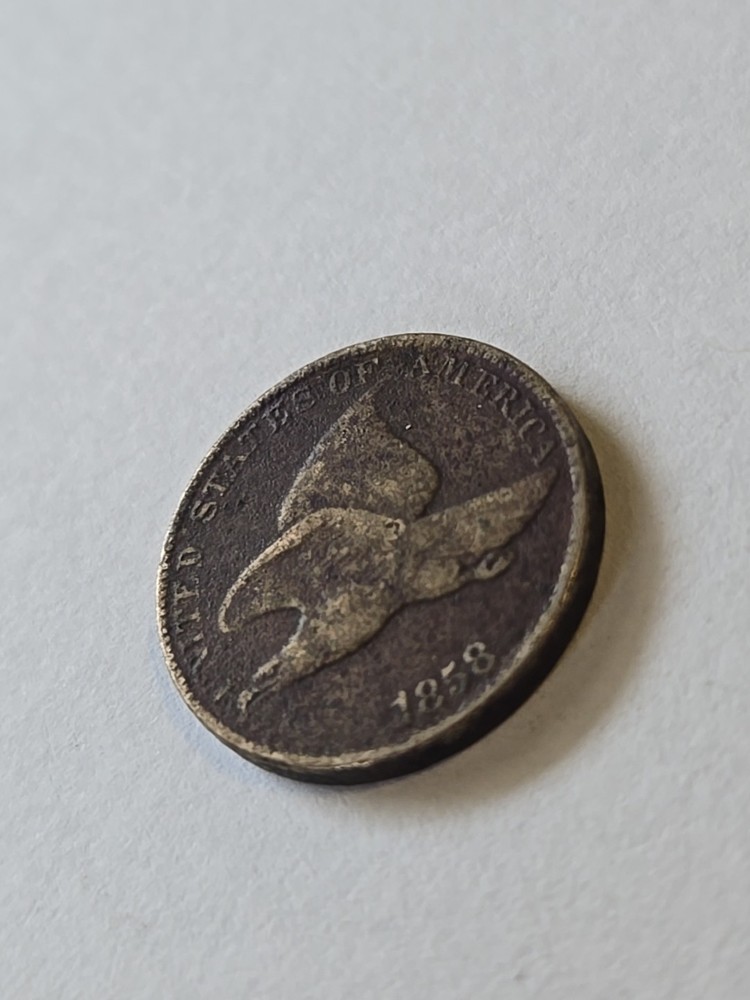 1858 Flying Eagle Cent- Large Letters, VG Details #1156
